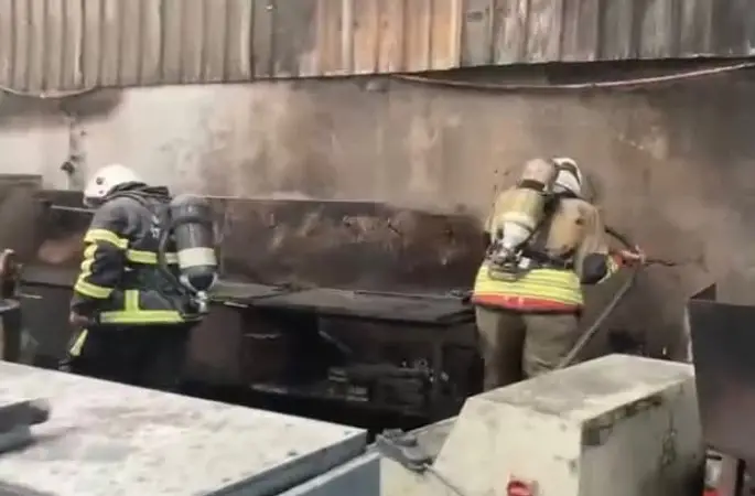 Dörtyol’da tel fabrikasında yangın
