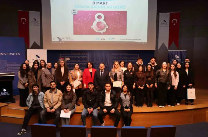 Düzce Üniversitesi’nde 8 Mart paneli
