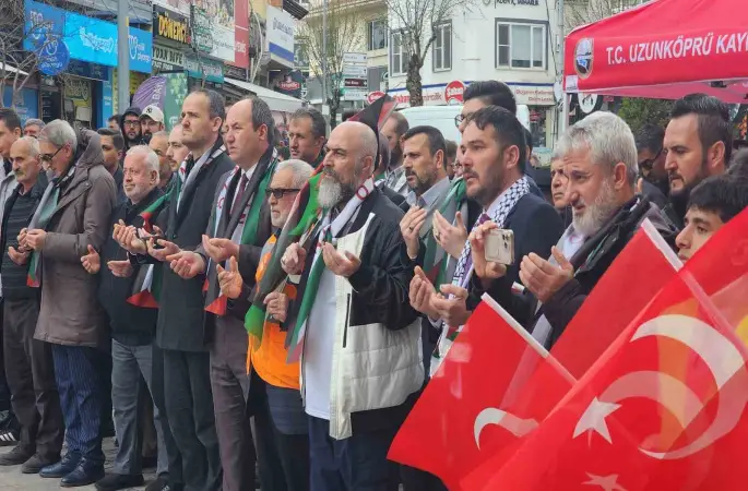 Edirne’de STK’lardan Mescid-i Aksa tepkisi
