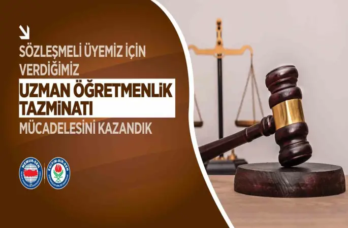 Eğitim-Bir-Sen’in açtığı davada sözleşmeli öğretmenler için emsal karar
