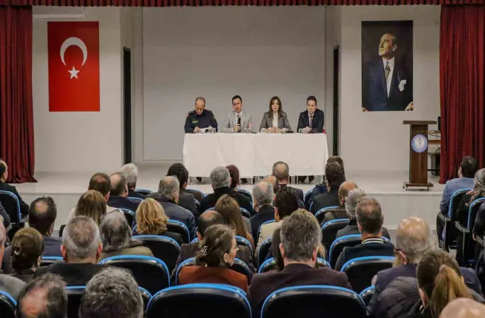 Eğitim ortamları ve okul güvenliği için toplanıldı
