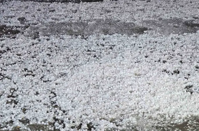 Elazığ’da dolu etkili oldu
