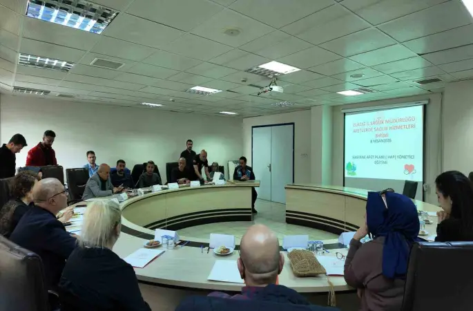 Elazığ’da hastane afet planı yönetici eğitimi
