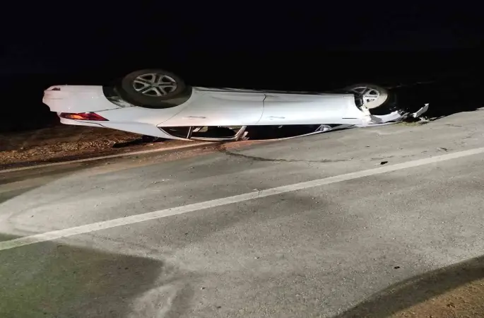 Elazığ’da otomobil takla attı: 6 yaralı
