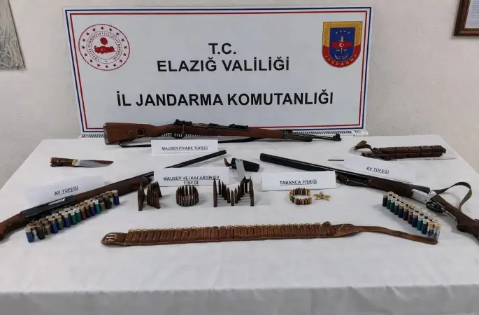 Elazığ’da silah operasyonu

