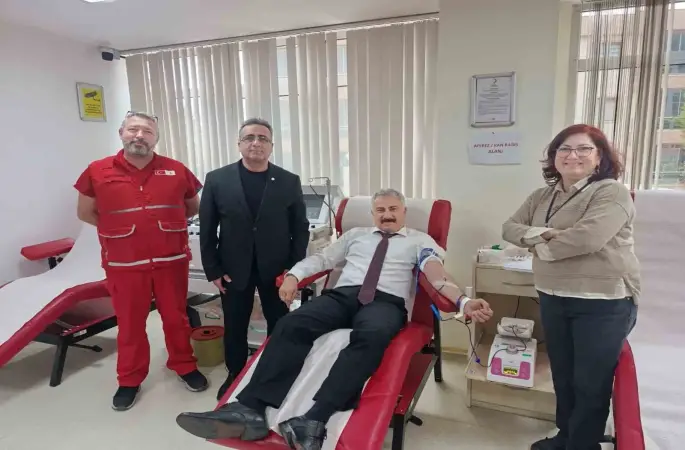 Emniyet Müdürü Aktaş’tan 23’üncü kan bağışı
