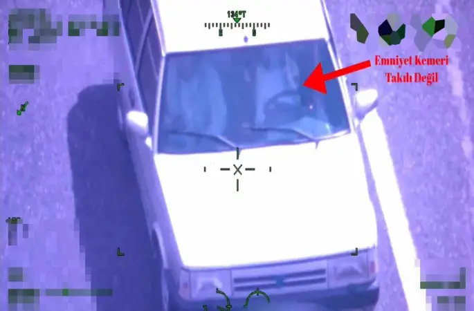 Emniyet’in ‘Uçan Göz’ü havadan denetim yaptı
