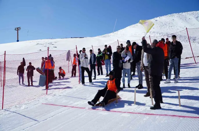 Erciyes, Geleneksel Kızak Türkiye Şampiyonası’na ev sahipliği yaptı
