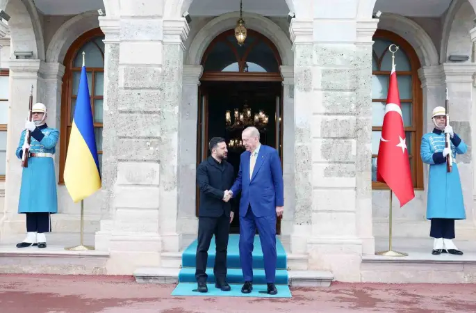 Erdoğan ile Zelenskiy görüşmesi başladı
