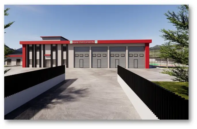 Ergene’ye 8 araç kapasiteli itfaiye istasyonu
