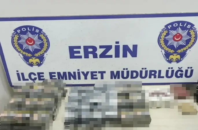 Erzin’de markette kaçak sigara ele geçirildi
