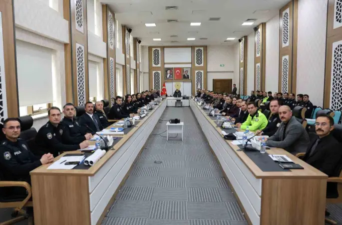 Erzurum Emniyeti’nde "İlk Çeyrek" değerlendirmesi
