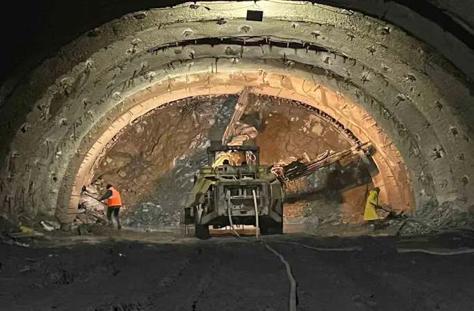 Erzurum’da tünel çalışmaları devam ediyor
