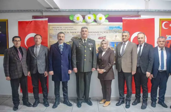 Erzurumlu minik yürekler Mehmetçiğe mektup yazdı
