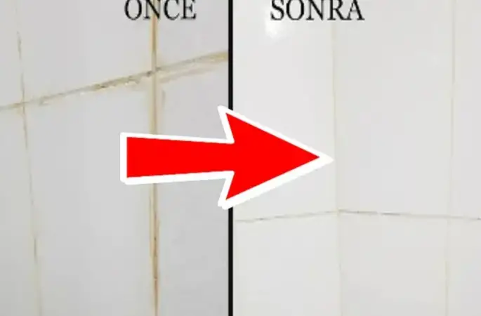 Fayans aralarını kar beyazı yapıyor * 2 bardak döküp 5 dakika bekletin