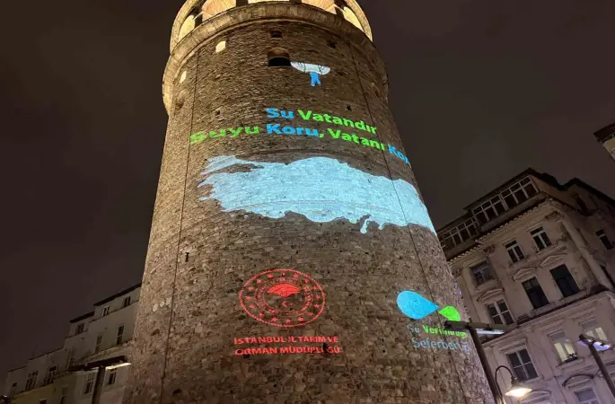 Galata Kulesi’nde "Dünya Su Günü" farkındalığı

