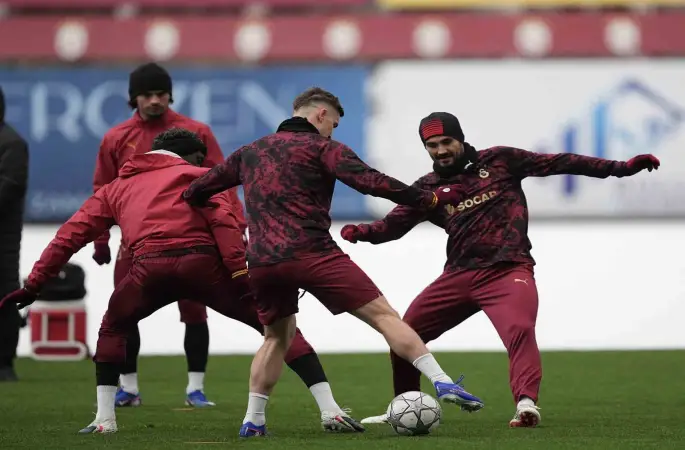 Galatasaray, Atletico Madrid maçı hazırlıklarını sürdürdü
