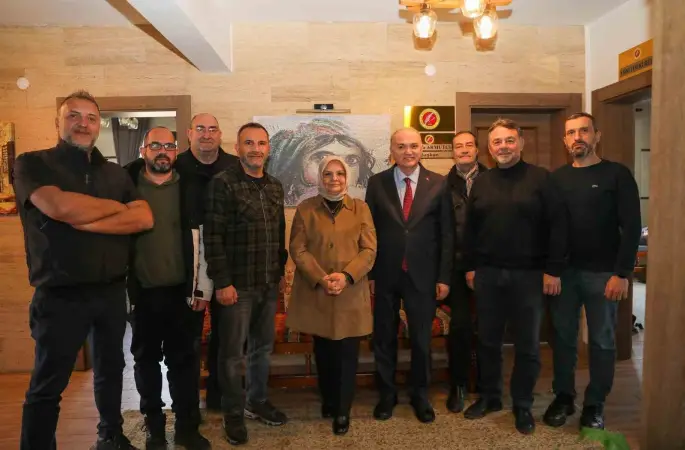 Gazeteciler Keşir ve Özlü’yü ağırladı
