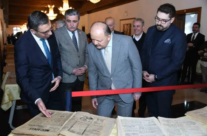 Gazetelerle Kastamonu tarihine ışık tutan sergi kapılarını açtı
