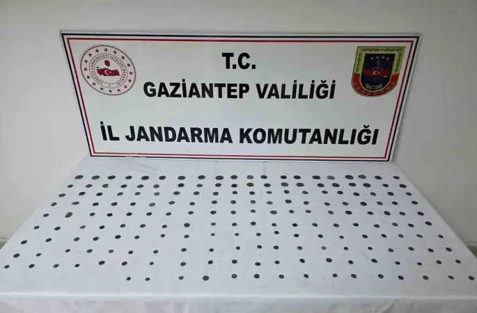 Gaziantep’te 195 adet sikke ele geçirildi: 1 gözaltı
