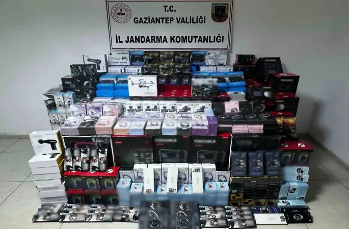 Gaziantep’te 3 milyon TL değerinde kaçak malzeme ele geçirildi: 1 gözaltı
