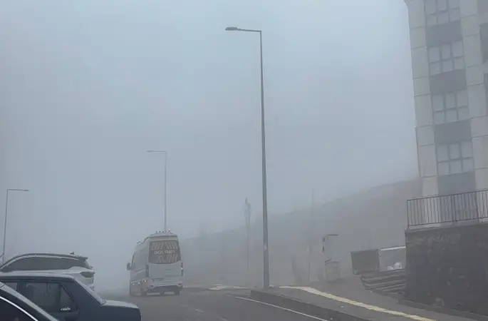 Gaziantep’te sis etkili oldu
