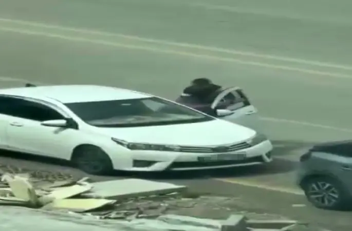 Gaziantep’te trafikte yaşanan şiddet olayı cep telefonu kamerasında
