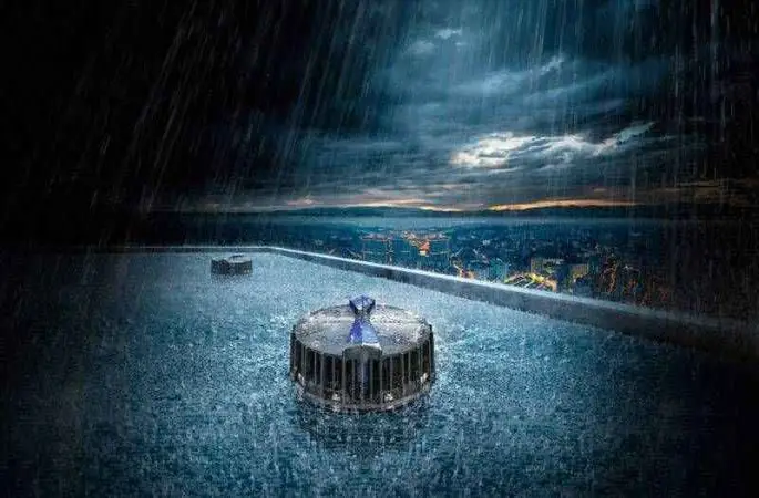 Sağanak yağışlara karşı binaların koruyucusu Geberit Pluvia Sifonik Çatı Drenaj Sistemi