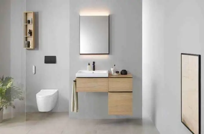 Geberit estetiği lavabo bataryalarıyla banyolarda 