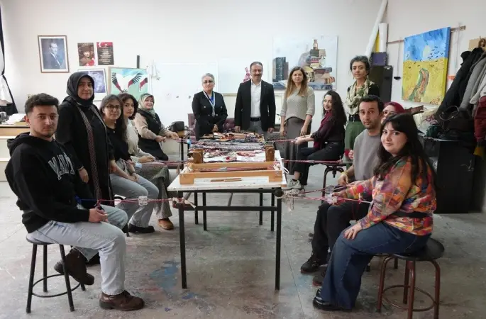 Geleneksel çarpana dokuma sanatı uygulamalı olarak anlatıldı
