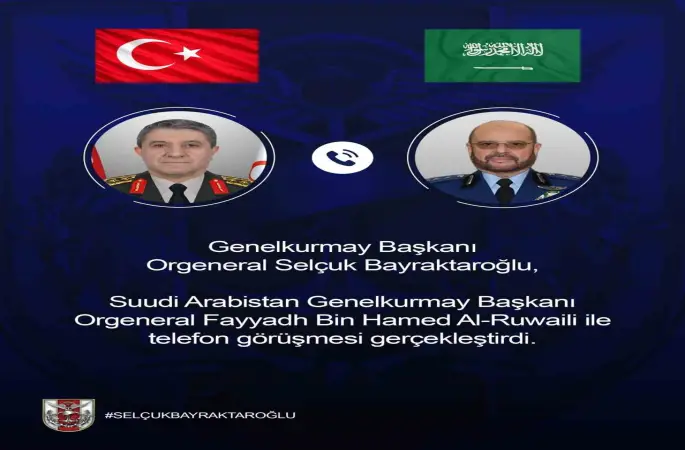 Genelkurmay Başkanı Bayraktaroğlu, Suudi Arabistanlı mevkidaşı Al-Ruwaili ile görüştü
