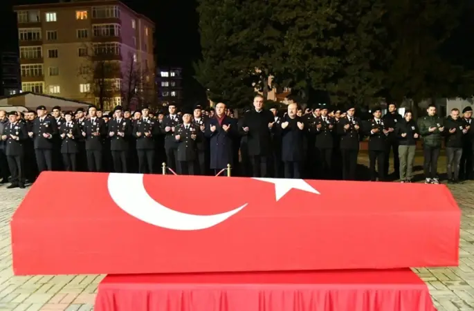 Hayatını kaybeden jandarma uzman çavuş için tören düzenlendi

