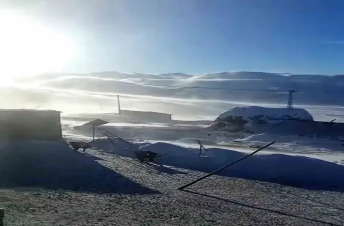Iğdır’ın yüksek kesimlerinde tipi ve fırtına hayatı olumsuz etkiliyor
