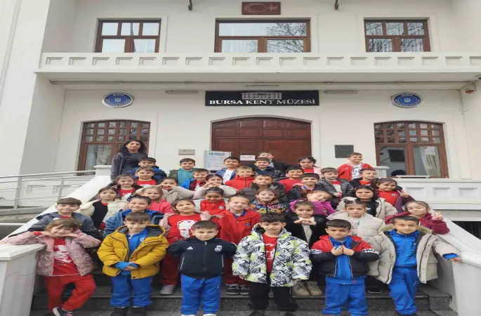 İlkokul öğrencileri, Kent Müzesi’nde tarihe yolculuk yaptı
