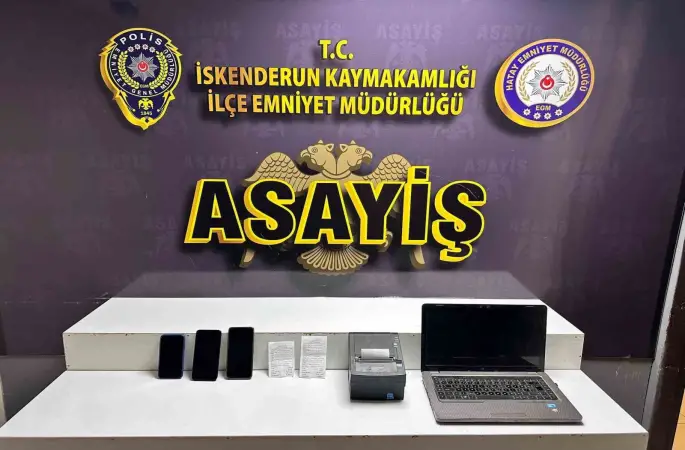 İskenderun’da bahis oynayanlara suçüstü; 3 gözaltı
