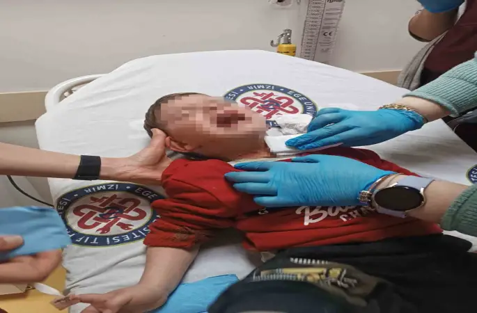 İzmir’de parkta oynayan 2 yaşındaki çocuğa bıçaklı saldırı
