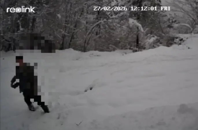 Kaçak avlanan şahıs fotokapana yakalandı
