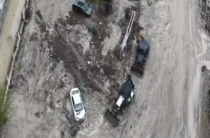 Kadirli’de selin bilançosu havadan görüntülendi
