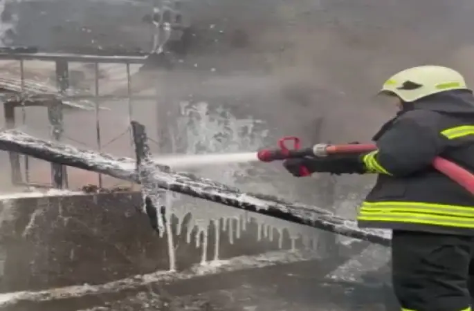 Kahramanmaraş’ta ahır yangını
