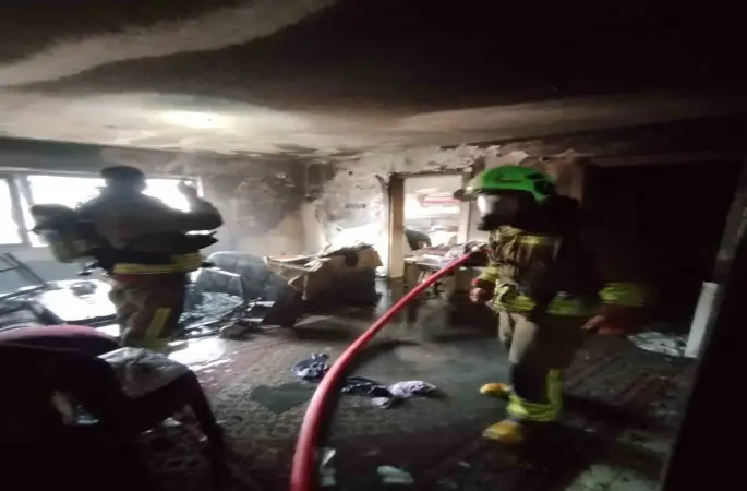 Kahramanmaraş’ta ikamet yangını
