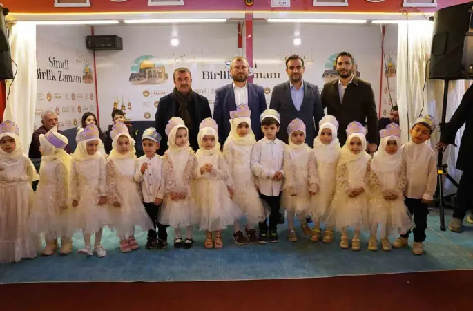 Kahta’da 4-6 yaş miniklerden duygu dolu Kur’an-ı Kerim programı
