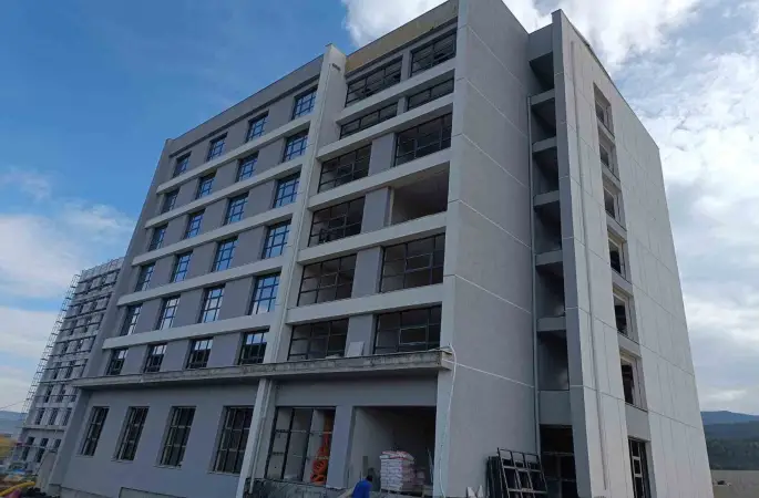 Karabük’te öğrenci yurdu inşaatında çalışmalar sürüyor
