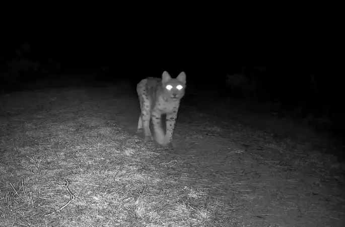 Karabük’te vaşak fotokapanla görüntülendi
