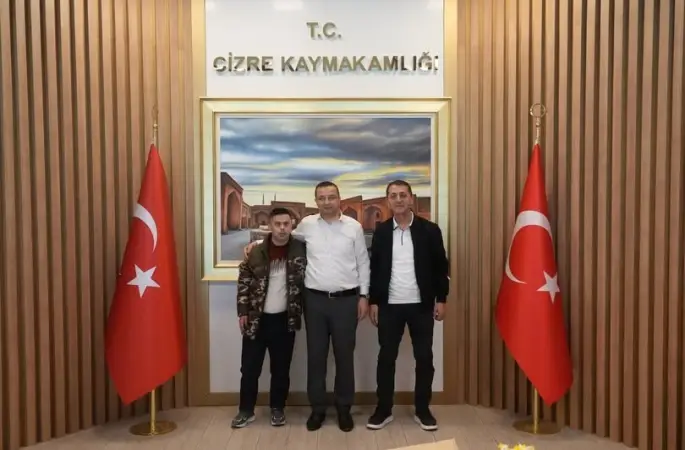 Kaymakam Baycar, down sendromlu genci makamında ağırladı
