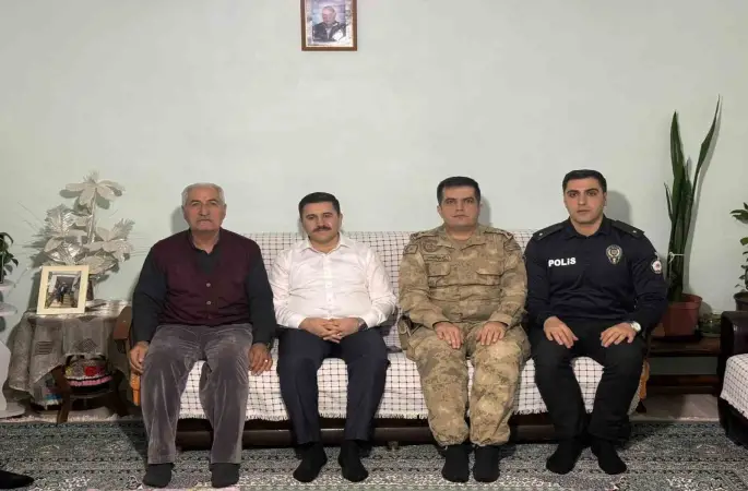 Kaymakam Bulut, Çakmaklı ailesinin iftar sofrasına misafir oldu
