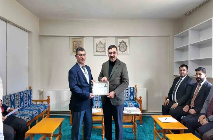 Kaymakam Çamkerten din görevlileriyle bir araya geldi
