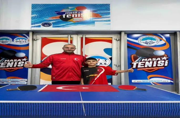 Kayserili sporcu, Masa Tenisi Millî Takımı’na çağrıldı
