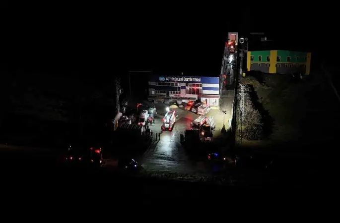 Kırklareli’nde süt ürünleri tesisinin deposunda yangın
