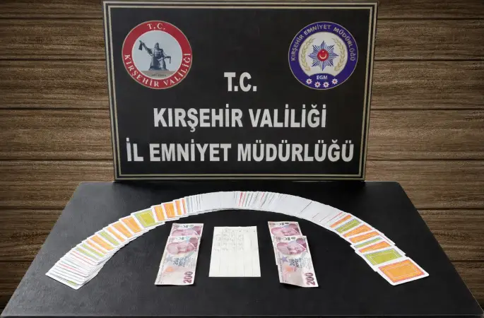 Kırşehir’de kumar operasyonu
