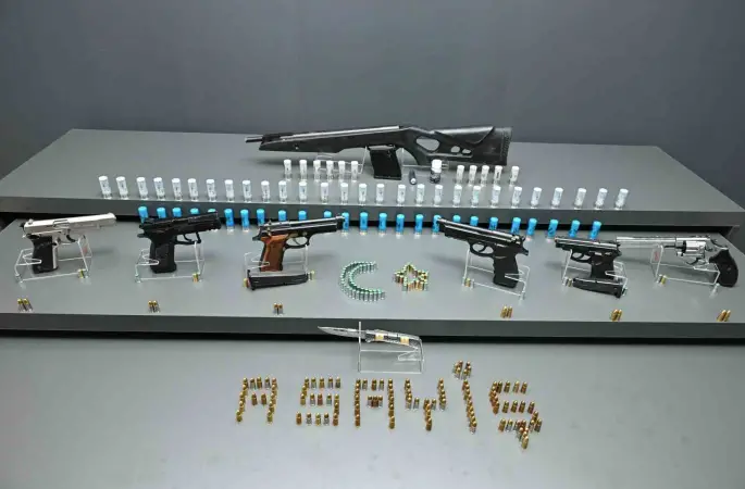 Kırşehir’de şok uygulamada silah ele geçirildi
